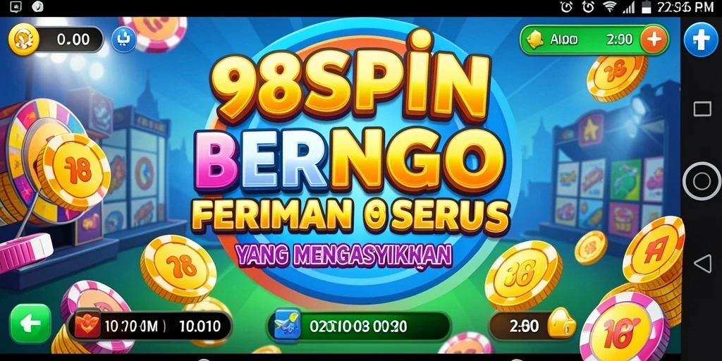 Tampilan gameplay seru dalam 98SPIN yang menampilkan bingo.