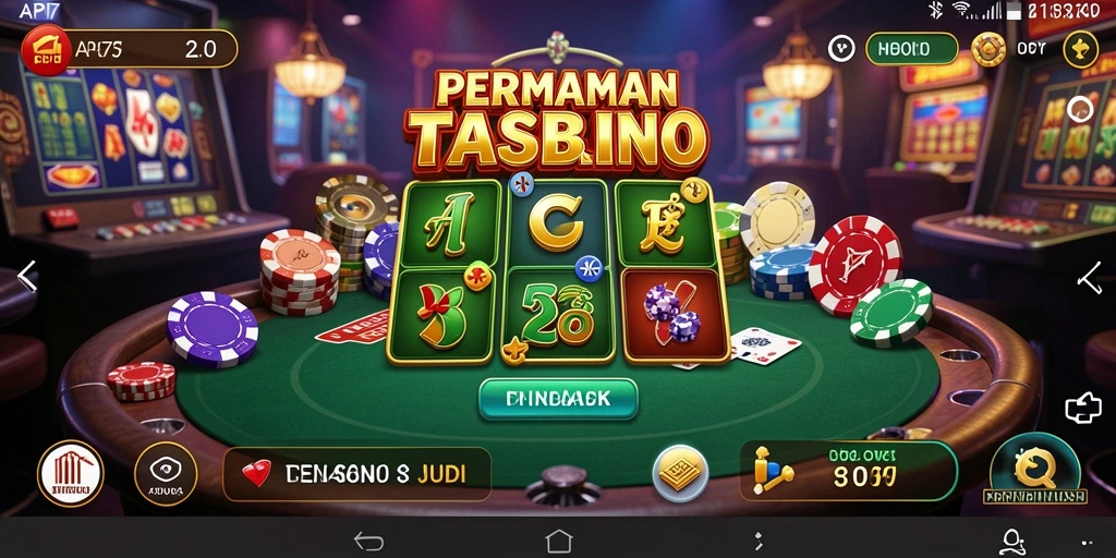 Screenshot gameplay API77 menampilkan suasana kasino yang mendebarkan.