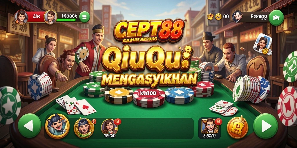 Gameplay seru QiuQiu di CEPAT88 dengan tampilan yang menarik.