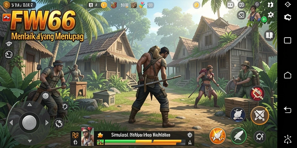 Tampilan grafik yang menawan dalam gameplay FW66 menunjukkan pengalaman simulasi yang mendalam.