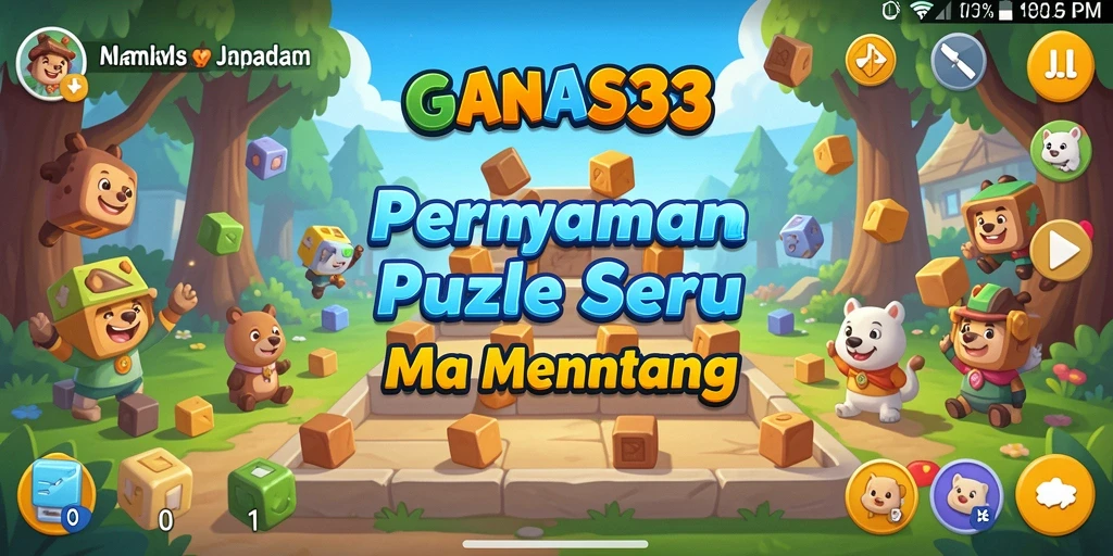 Gameplay seru dan menantang dari GANAS33 dalam puzzle.
