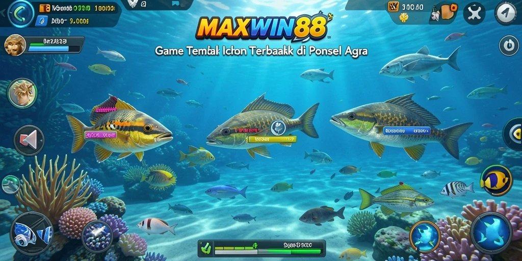 Tampilan gameplay Tembak Ikan yang seru di MAXWIN88.