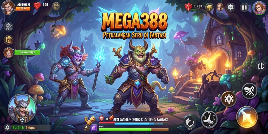 Screenshot utama MEGA388 menampilkan aksi petualangan yang mendebarkan.