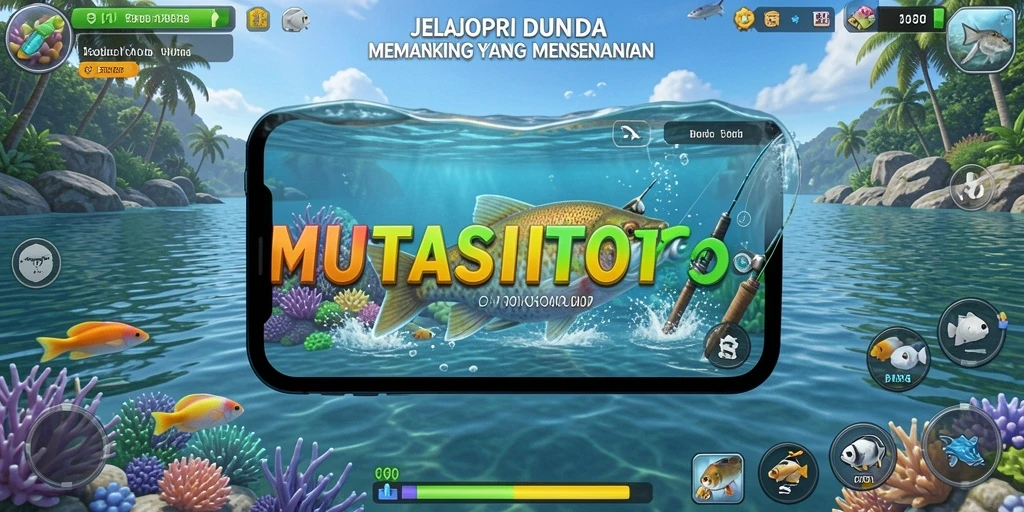 Screenshot gameplay MUTASITOTO menampilkan pengalaman memancing yang memukau.