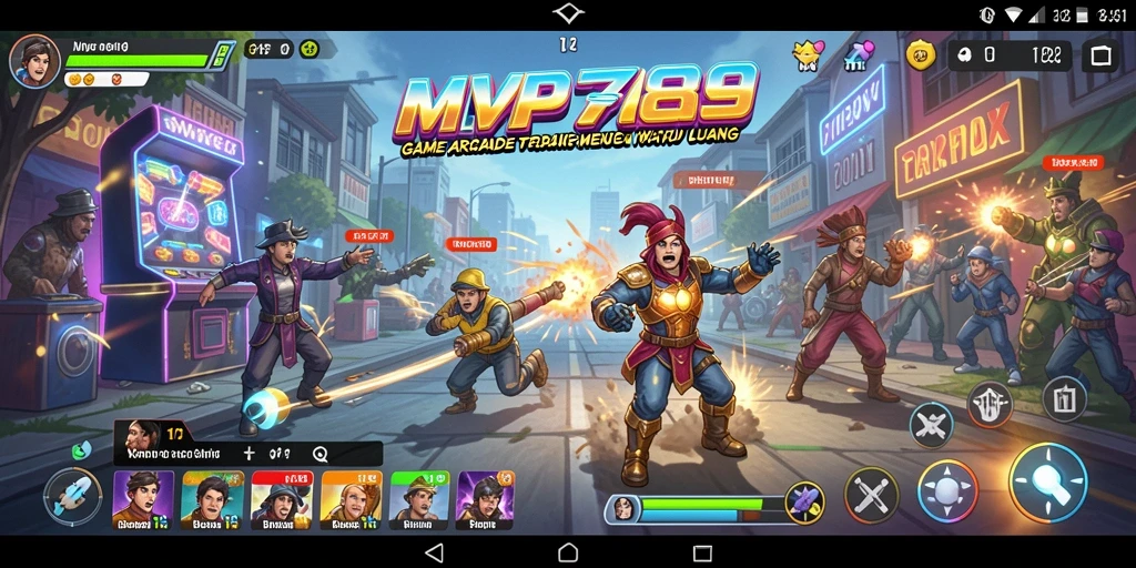 Tampilan gameplay seru MVP789 di layar dengan aksi Arcade yang mendebarkan.