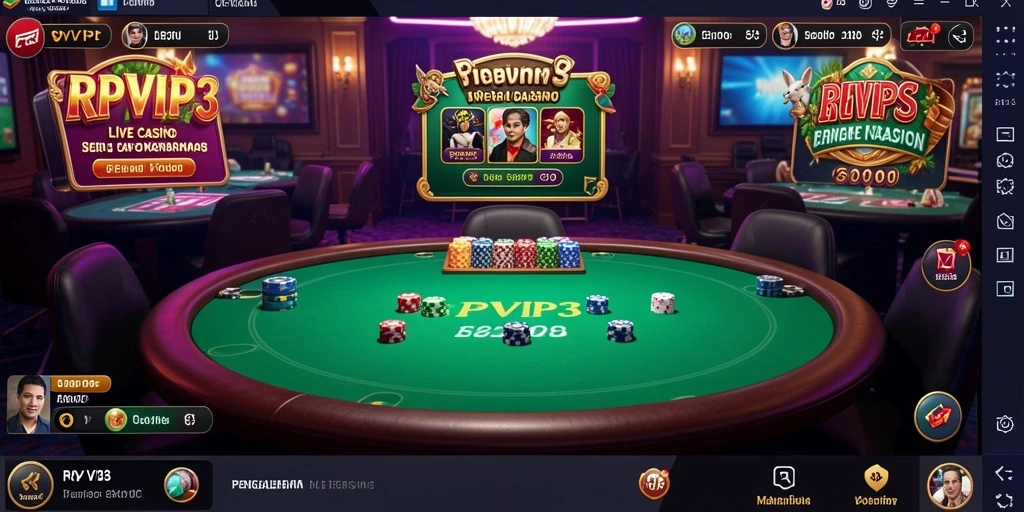 Tampilan gameplay seru di RPVIP3 Live Casino.