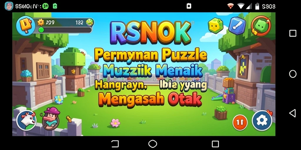 Screenshot gameplay RSNOK menampilkan teka-teki menarik yang menantang.