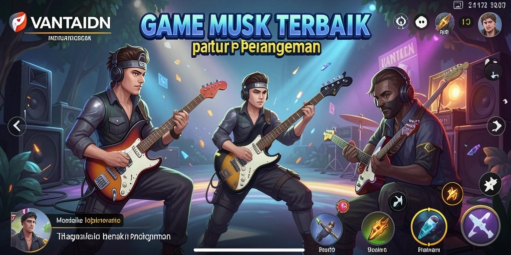 Menampilkan gameplay seru VANTAIDN dengan berbagai lagu menarik.