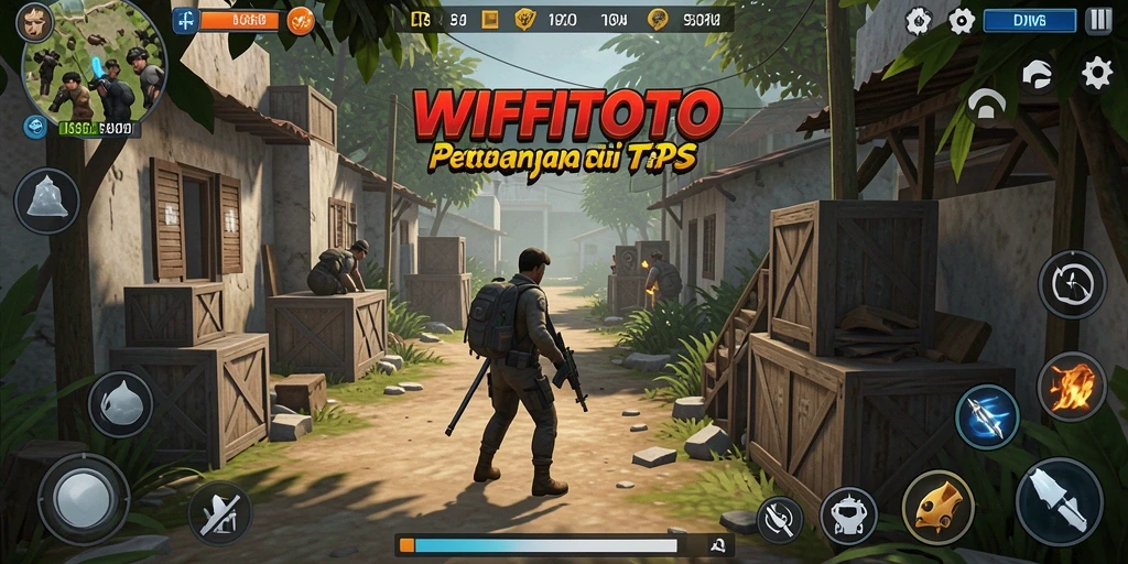 Tampilan gameplay menegangkan dari WIFITOTO dengan aksi TPS yang seru.